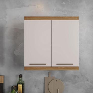 Imagem de Armário Aéreo Gold Master Arte Móveis - Arte Moveis, Cinamomo/ Off Whi