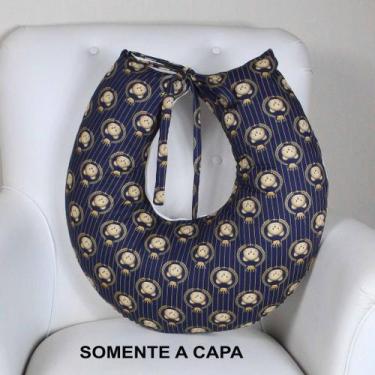 Imagem de Capa de Almofada Amamentação - NoBrand, Ursinho Principe Marinho