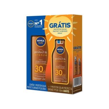 Imagem de Protetor Solar Corporal NiveFPS 30 Sun Protect & - Bronze 200ml com Pr