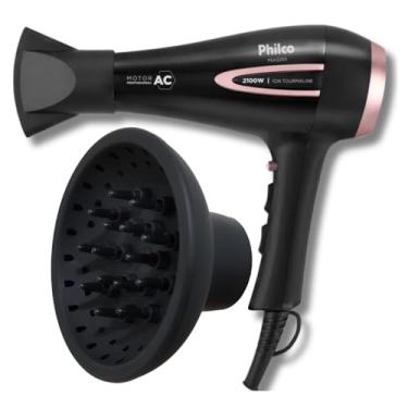 Imagem de Secador de Cabelo Philco Profissional 2100W Íon Tourmaline com Difusor de Cachos - 127v