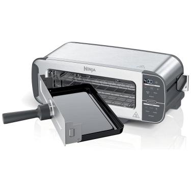 Imagem de Torradeira Elétrica 2 em 1 com Painel de Cntrole Digital, 1500W, 110v, NINJA ST101, Prateado