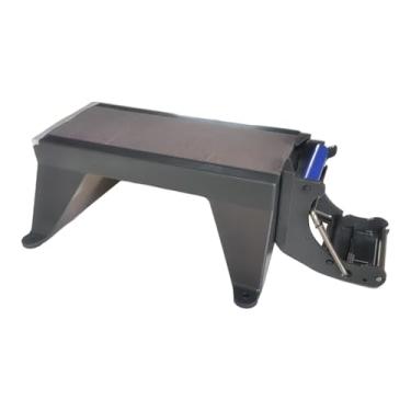 Imagem de MERIGLARE Corte de fita de fita de fita de embalagem 33.6x19x10cm compacto construído em um espaço de lâmina serrilhado economizando para remessa, acessórios de, Cinza Escuro