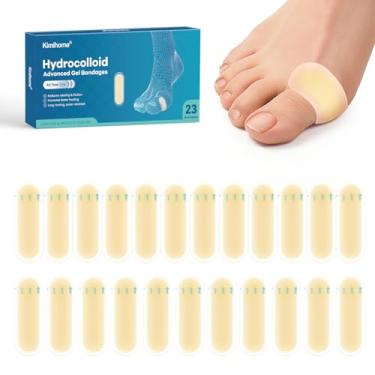 Imagem de Bandagens de gel hidrocolóide – Bandagens de bolhas Kimihome resistentes à água de 23 quilates – Almofadas adesivas para calcanhar, pé, dedo do pé – Chshions de gel para prevenção e recuperação