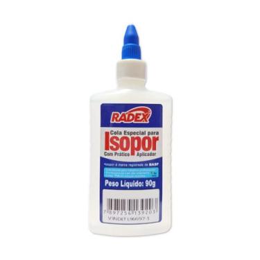 Imagem de Cola para isopor 90g especial Radex, uso artístico e profissional