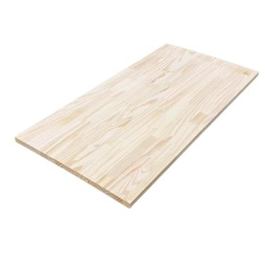 Imagem de Tampo Madeira Maciça Pinus Lixado 2,5cm Escritorio Setup Bancada Tampa Maciço Mesa Pia Meligna (Sem Verniz, 140x80cm)