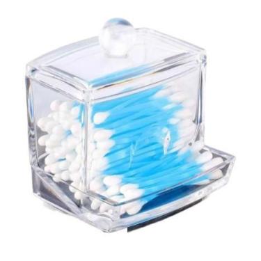 Imagem de Porta Cotonete Organizador em Acrílico com Tampa TOP0920 - ds