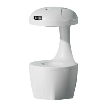 Imagem de IEUDNS Umidificador de ar 800ml USB Elegante Luz de grande capacidade Anti -gravidade portátil de água de água para viagens de escritório, Branco