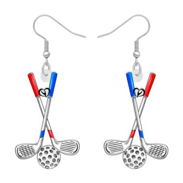 Imagem de DALANE Brincos de acrílico divertidos com pingente de bola esportiva para mulheres, brincos pendentes de futebol fofos e hipoalergênicos, presentes para amantes de esportes, pingentes de festa de