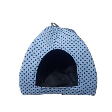 Imagem de Cama Pet 2x1 Casinha Cabana Toca Iglu Cães Gato Almofada M