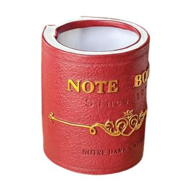 Imagem de shamjina Rolado Livro Pen do design Retro Design Prático Makeup Brush Decoração Organizador de caneta Livro do Shape