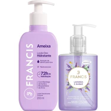 Imagem de Hidratante Francis Ameixa Lilás + Sabonete Líquido Lavanda e Âmbar