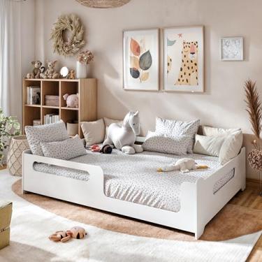 Imagem de Cama Casal Montessoriana para Colchão 1,38x1,88m com Colchão 100% D33 Incluso