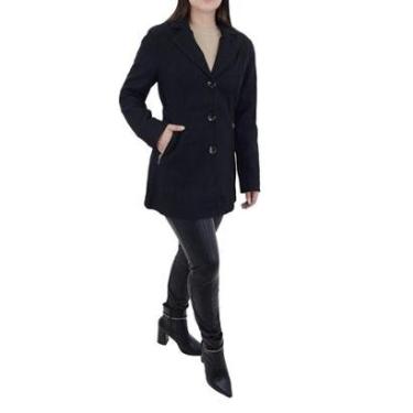 Imagem de Casaco Feminino Facinelli By Mooncity Médio Preto - 610236-Feminino