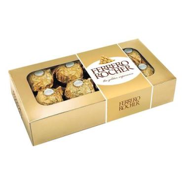 Imagem de Caixa de Bombom Ferrero Rocher 100G C/ 8 Unidades