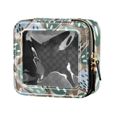 Imagem de Fitrendlovey Bolsa organizadora de maquiagem com grande claraboia e zíper estojo cosmético portátil para cuidados com a pele e itens essenciais de viagem, T19, one size