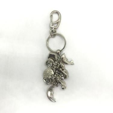 Imagem de Chaveiro iemanjá penduricalhos 13 cm metal Niq - Lua Mística - 100% Or