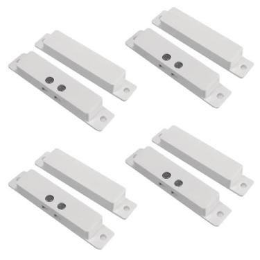 Imagem de Sensor de contato magnético de alarme de porta GAGALOR NC Wired 4 conj