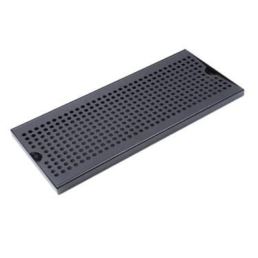 Imagem de IEUDNS Bandeja de gotejeira de cerveja Torre de cerveja Pan de drenagem de panagem de placa de aço inoxidável para bebida de beleza de bebida cargo, 40x17.5x1.5cm