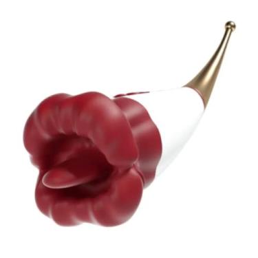 Imagem de Estimulador Clitoriano Em Formato De Boca Com Língua Vibratória Prazer Oral Conforto