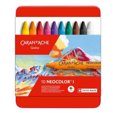 Imagem de Caran D'Ache Giz Pastel Oleoso Neocolor I 10 Cores