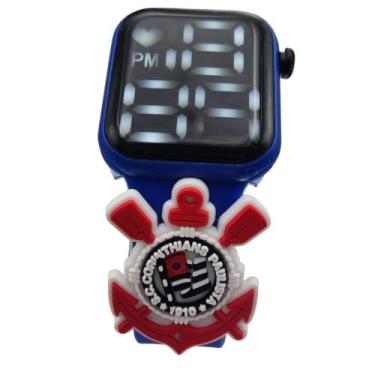 Imagem de Relógio Infantil Digital Poderoso Timão Corinthians-Azul - Smactudo