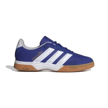 Imagem de adidas Tênis masculino Spezialist Indoor, Azul lúcido, branco/limão lúcido, 41
