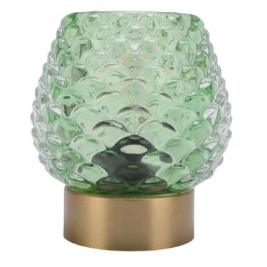 Imagem de Lâmpada de Mesa de Mesa de Mesa Pinecone Formulário LED Sem Fio Bateria Operada por Vidro Lâmpada de Mesa de Cabeceira Com Timer de 6 Horas para o Quarto da Cozinha do Banheiro