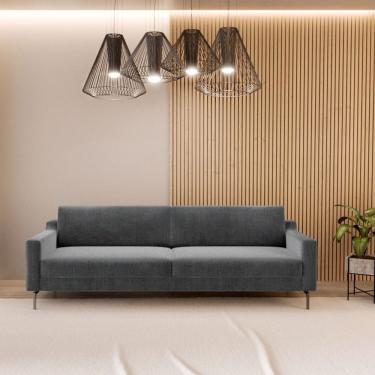 Imagem de Sofá 4 Lugares 260cm Fun Neo Cinza Claro/cinza Chumbo