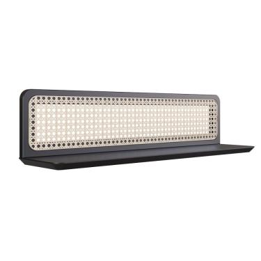 Imagem de Prateleira 90Cm Madeira Maciça Uban Jungle Artemobili Preto Lavado