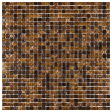 Imagem de Pastilha De Vidro Glass Mosaic 30,5cmx30,5cm (placas) Marrom