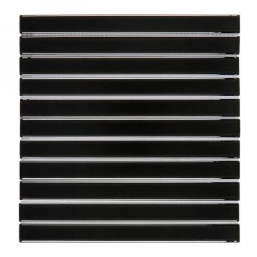 Imagem de Pastilha De Vidro Lisa 30cmx 30,9cm Filetto Glass Mosaic (placas) Preta