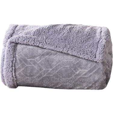 Imagem de Manta Cobertor Queen Sherpa Realce Flannel Lã De Carneiro