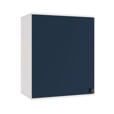 Imagem de Armário Aéreo Celeste Kappesberg 100% Mdf 1 Porta Branco/azul 60cm