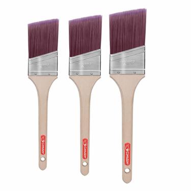 Imagem de Kit 3 Unidades Pincéis Profissionais Angular Condor