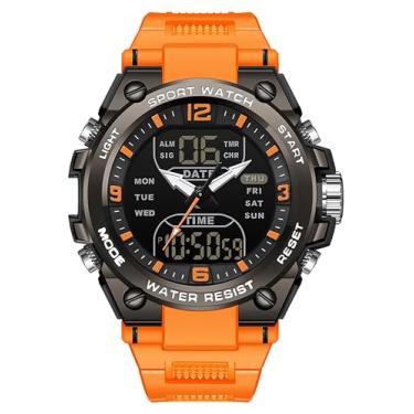 Imagem de findtime Relógio digital masculino esportivo à prova d'água, cronômetro militar, alarme, relógio de pulso masculino para corrida, natação, relógio de rosto grande, analógico, relojes para hombres