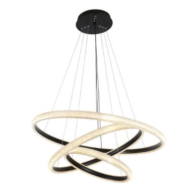 Imagem de Skylight Pendente Apogeu Led 112w 3000k Preto Sky-4011pt