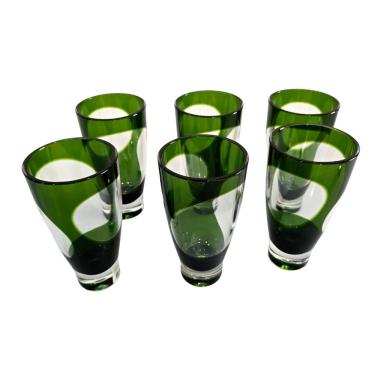 Imagem de Jogo De Copos Acrílico Altos Fundo Grosso 6 Unidades