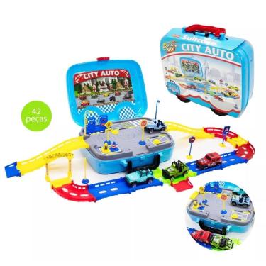 Imagem de Maleta Pista P- Carros City Auto - 42 Peças - Dony Toys Unica Maleta Pista P- Carros City Auto - 42 Peças - Dony Toys