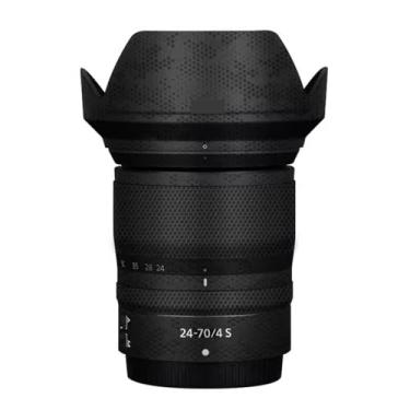 Imagem de Camerea Lens Skin Anti-Scratch Adesivo para Nikon Z 24-70 mm F4S Revestimento Película Protetora Vinil Protetor Corporal Decalques Capa 24-70 4 (Mamba Preto)