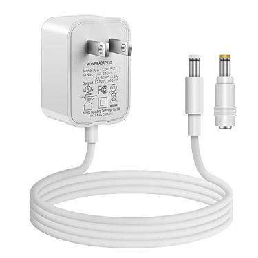 Imagem de KAKULO Fonte De Alimentação 12V 1A 100V~240V Ca Para Cc, Adaptador 5,5 X 2,1 Mm E 2,5 Equipamentos 100Máx. 200Máx. 300Máx. 400Máx. 500Máx. 600Máx. 800Máx. 900Máx. 1000Máx., Cabo 1,5 M (Branco)