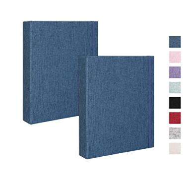 Imagem de Cherrich Mini Álbum De Fotos Para Fujifilm Instax Polaroid Snap, Pacote Com 2 Álbuns Em Linho 2X3, Cada Pequeno Comporta 208