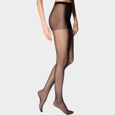 Imagem de Kit 4 Pares Meia Calça Fio 15 News Com Lycra Loba Lupo, G, Preto