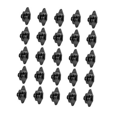 Imagem de shamjina 25 peças isoladores de cerca elétrica, postes de madeira, garras, utilitários, versáteis, resistentes, fáceis de instalar, acessórios de jardim para