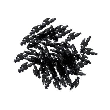 Imagem de Fenteer 100 peças de conexões de irrigação por gotejamento, válvula multifuncional, conector antiqueda, porca de gotejamento resistente, peças de reparo de