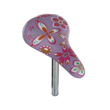 Imagem de Selim Mirim Banco Para Bicicleta Infantil Aro 12 16 20 Kalf, Floral