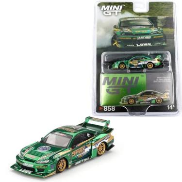 Imagem de 1:64 Scale Diecast Model Car Compatible with Mini GT Nissan Silvia S15 LB-Super Silhouette LBWK 2024 Fausto Racing Limited Edition MGT00858