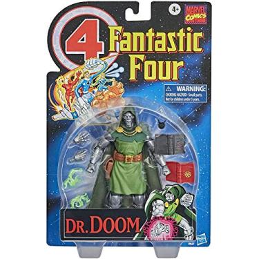 Imagem de Marvel Vintage Series 6-inch Scale Dr. Doom Fantastic 4 Action Figure Toy, 10 Accessories, Super Hero Collectible Series, Ages 4 and Up
