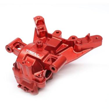 Imagem de TREAL Aluminum 7075 Front Bulkhead Gearbox Set CNC Machined Upgrades for 1/8 Maxx Slash Maxx(Red)