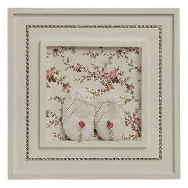 Imagem de Quadro Princesa Strass Sapatinhos Quarto Bebê Infantil - Potinho de me