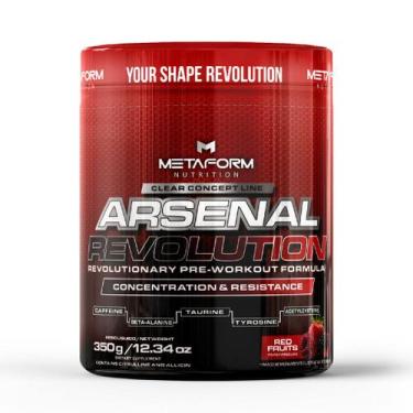 Imagem de Pré-Treino Arsenal Revolution 350g  320mg Cafeína  Sem Açúcar  Alta Pe